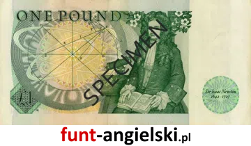 1 funt angielski rewers seria D ulepszona